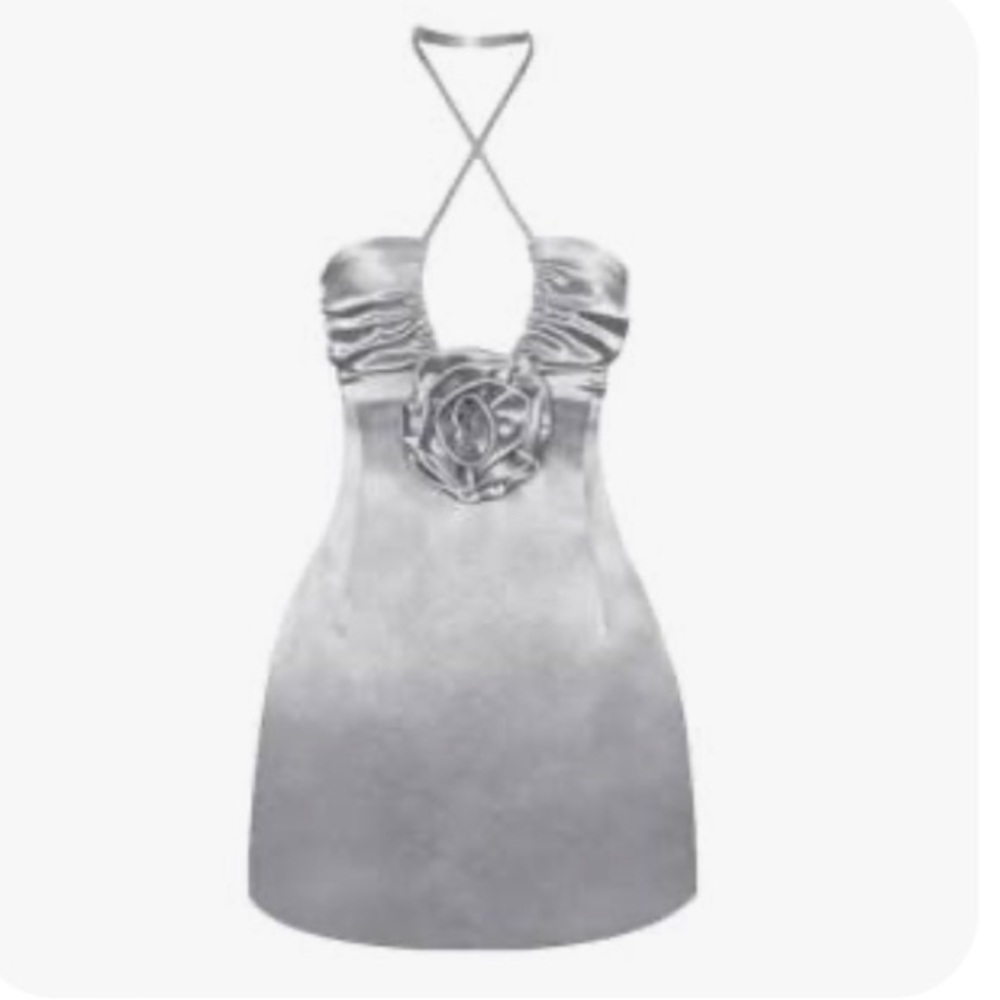 NWT Miss Circle Sliver Marcia Elegant Dress